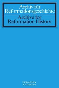 Archiv Fur Reformationsgeschichte-archive For Reformation History